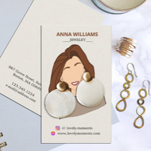 De Visite Carte d'affichage pour fille