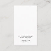 De Visite Carte d'affichage pour les bijoux en fleurs roses (Dos)