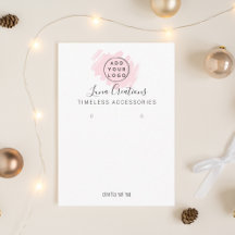 Carte d'affichage pour les oreilles en rose person