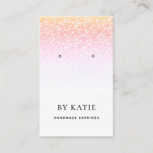 De Visite Carte d'affichage Rainbow Faux Parties scintillant