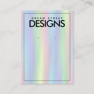 De Visite Carte d'affichage Rainbow Watercolor