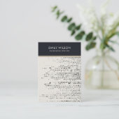 DE VISITE CARTE D'AFFICHAGE RETRO BLACK WHITE DOTS 2 STUD EA (Debout devant)