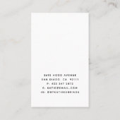 De Visite Carte d'affichage rose Gold Faux Parties scintilla (Dos)