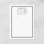 De Visite Carte d'affichage rustique tendance (Devant)