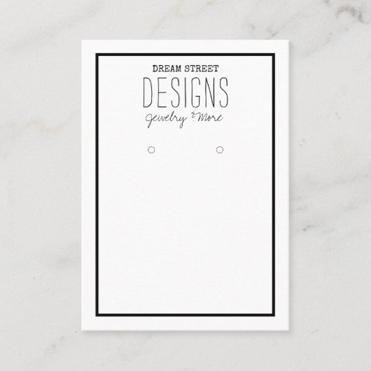 De Visite Carte d'affichage rustique tendance (Devant)