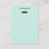 De Visite Carte d'affichage simple à oreille verte (Devant)