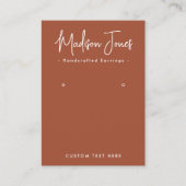 De Visite Carte d'affichage simple Calligraphie en terre cui (Devant)