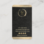 De Visite Carte d'affichage simple et élégante pour oreille  (Dos)