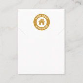 De Visite Carte d'affichage simple et moderne du collier log (Devant)