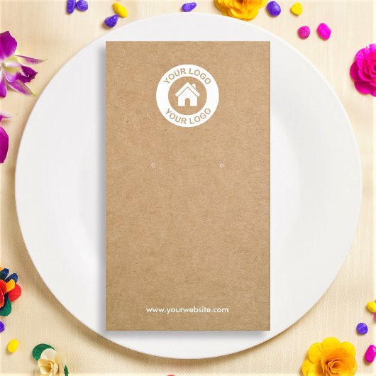 De Visite Carte d'affichage simple et moderne Kraft