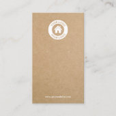 De Visite Carte d'affichage simple et moderne Kraft (Devant)