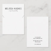 De Visite Carte d'affichage simple et moderne pour bijoux en (Devant / Derrière)