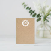 De Visite Carte d'affichage simple Kraft Papier Collier Brac (Debout devant)