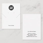 De Visite Carte d'affichage simple Logo Chaîne blanche Boucl (Devant / Derrière)