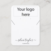 De Visite Carte d'affichage simple logo QR code collier (Devant)