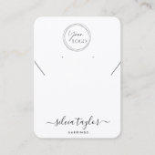 De Visite Carte d'affichage simple logo QR code collier (Devant)