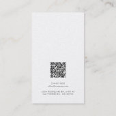De Visite Carte d'affichage simple pour logo et code QR (Dos)