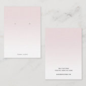 De Visite Carte d'affichage simple rose blanc dégradé (Devant / Derrière)