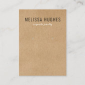 De Visite Carte d'affichage simple Rustique Kraft (Devant)