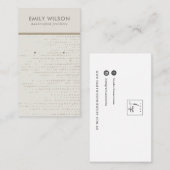 DE VISITE CARTE D'AFFICHAGE SUBTLE EGG WHITE STUD EARRING (Devant / Derrière)