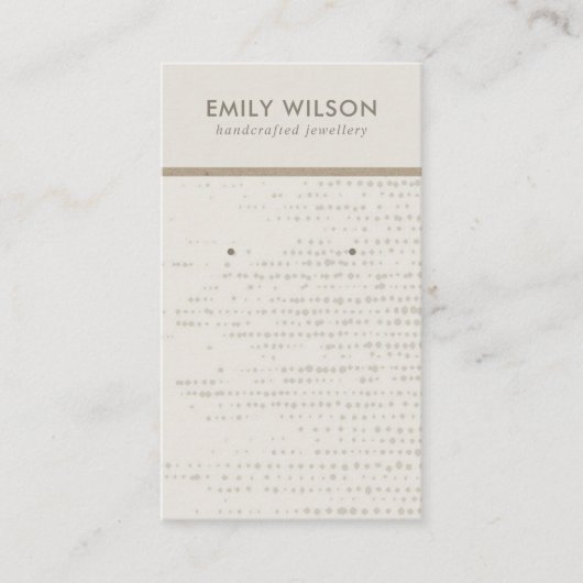 DE VISITE CARTE D'AFFICHAGE SUBTLE EGG WHITE STUD EARRING (Devant)