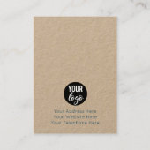 De Visite Carte d'affichage Terrazzo Mosaic Blue 3 Étui (Dos)