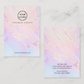 De Visite Carte d'affichage texture abstraite (Devant / Derrière)