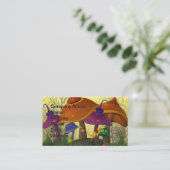 De Visite Carte d'anniversaire des champignons magiques (Debout devant)