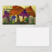 De Visite Carte d'anniversaire des champignons magiques (Devant / Derrière)