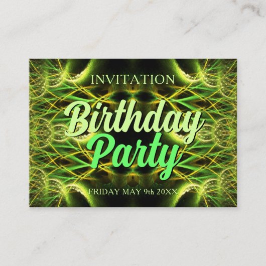 De Visite Carte d'anniversaire mini carte d'invitation (Devant)