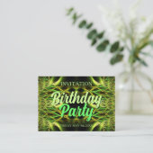 De Visite Carte d'anniversaire mini carte d'invitation (Debout devant)