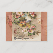 De Visite Carte d'anniversaire vintage (Dos)