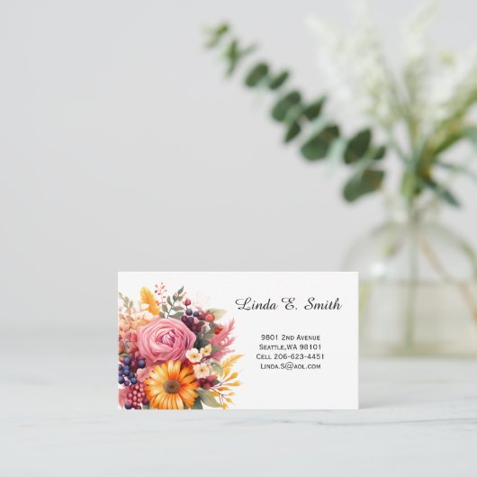 De Visite Carte d'appel classique (Debout devant)