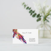 De Visite Carte d'appel classique (Debout devant)