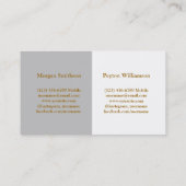 De Visite Carte d'appel Couple avec photo (Dos)