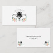 De Visite Carte d'appel Floral Abee (Devant / Derrière)