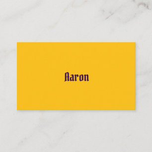 De Visite Carte d'appel jaune