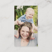 De Visite Carte d'appel Kraft & Photo (Dos)