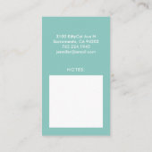 De Visite Carte d'appel maman Cute chat Kitty blanc (Dos)