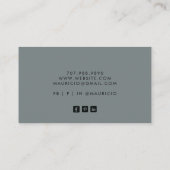 De Visite Carte d'appel moderne (Dos)