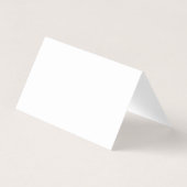 De Visite Carte d'appel pliée classique (Dos)