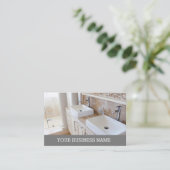 De Visite Carte d'appel pour les plombiers ou les appareils  (Debout devant)