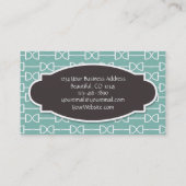 De Visite Carte d'appel professionnelle ou personnelle (Dos)