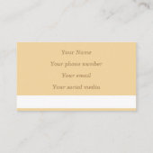 De Visite Carte d'appel Rose Art Nouveau (Dos)