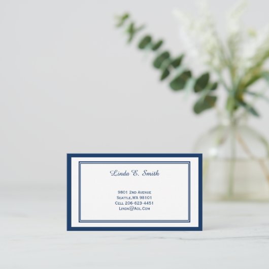 De Visite Carte d'appel standard (Debout devant)