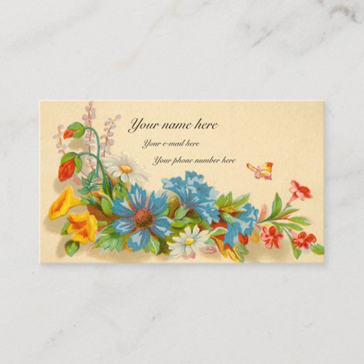 De Visite Carte d'appel victorienne (Devant)