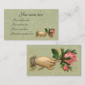 De Visite Carte d'appel victorienne (Devant / Derrière)