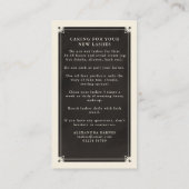 De Visite Carte d'après-garde pour les yeux célestes (Dos)