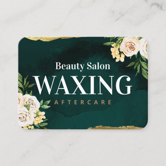 De Visite Carte d'après-garde Spring Green Waxing (Devant)