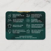 De Visite Carte d'après-garde Spring Green Waxing (Dos)